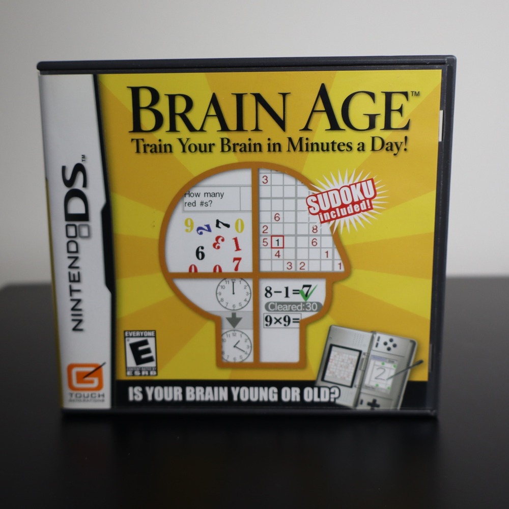 Brain Age: Train Your Brain in‎ Minutes a Day Nintendo DS CIB Tested & Working